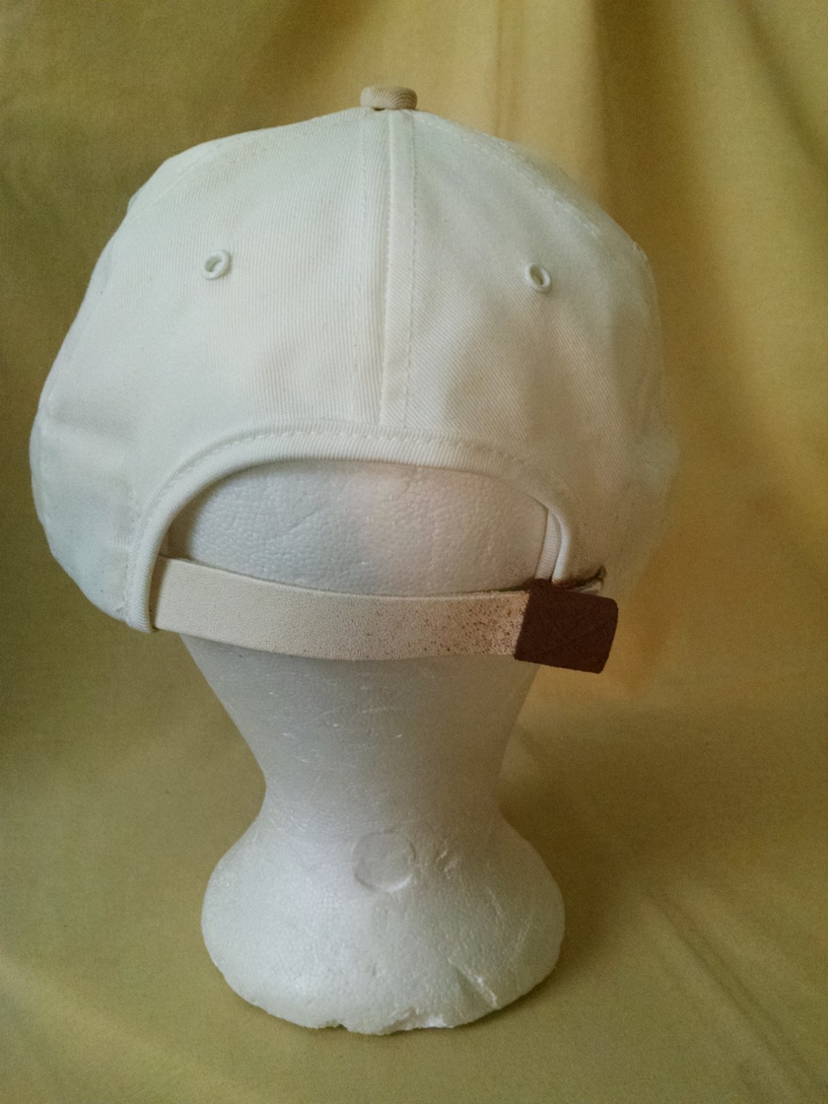 Acre Hat Baseball Ball Cap White Rope Patch Leather Strapback Buckle K Brands
