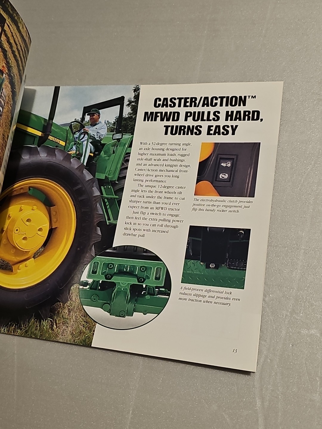 John Deere 6405 6605 7405 Tractor For 2000 Brochure 15 Pgs