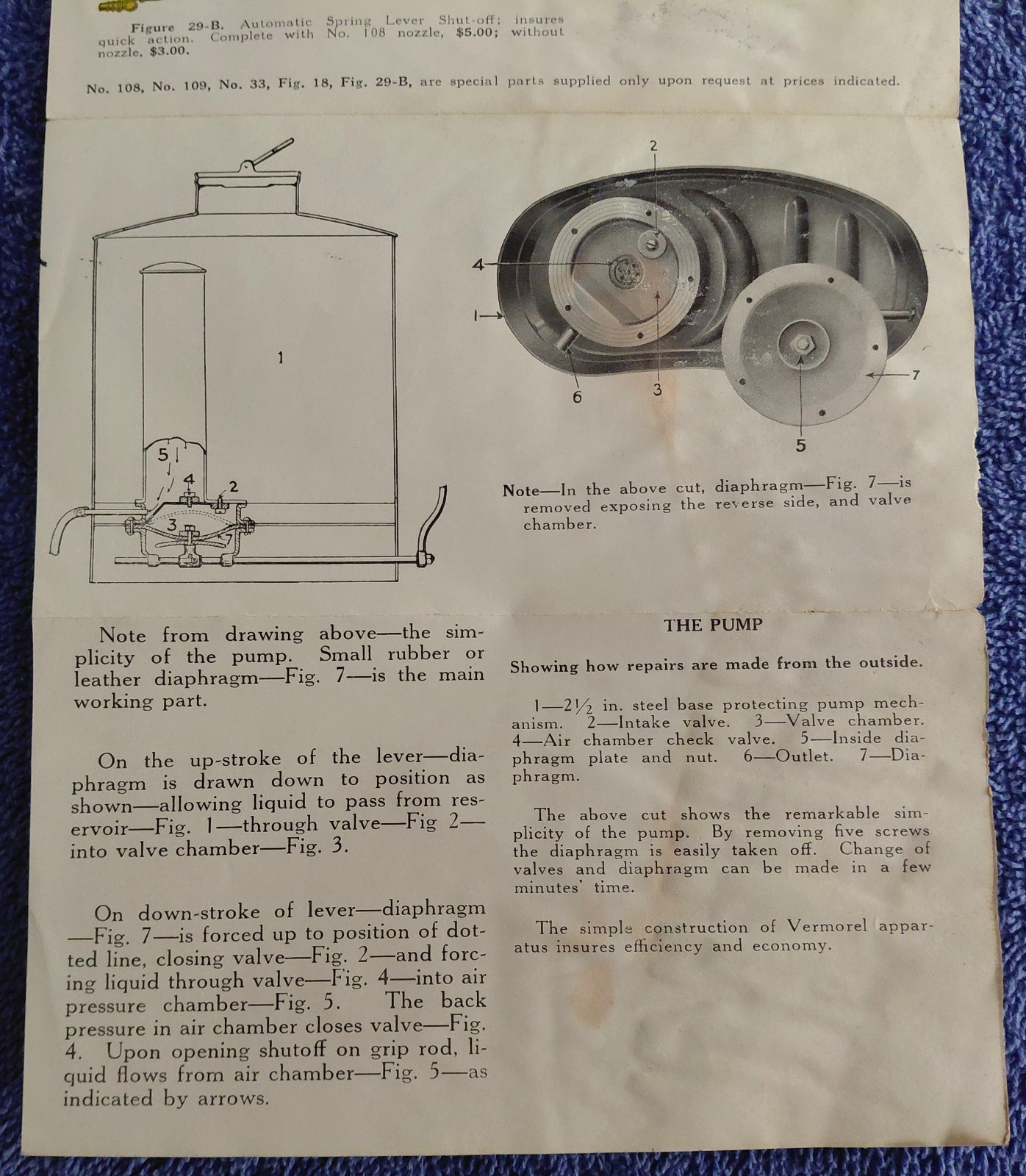 Vermorel Dusters & Eclair No.1 Sprayer Brochure Vintage Farm Hardware Ad 1920s