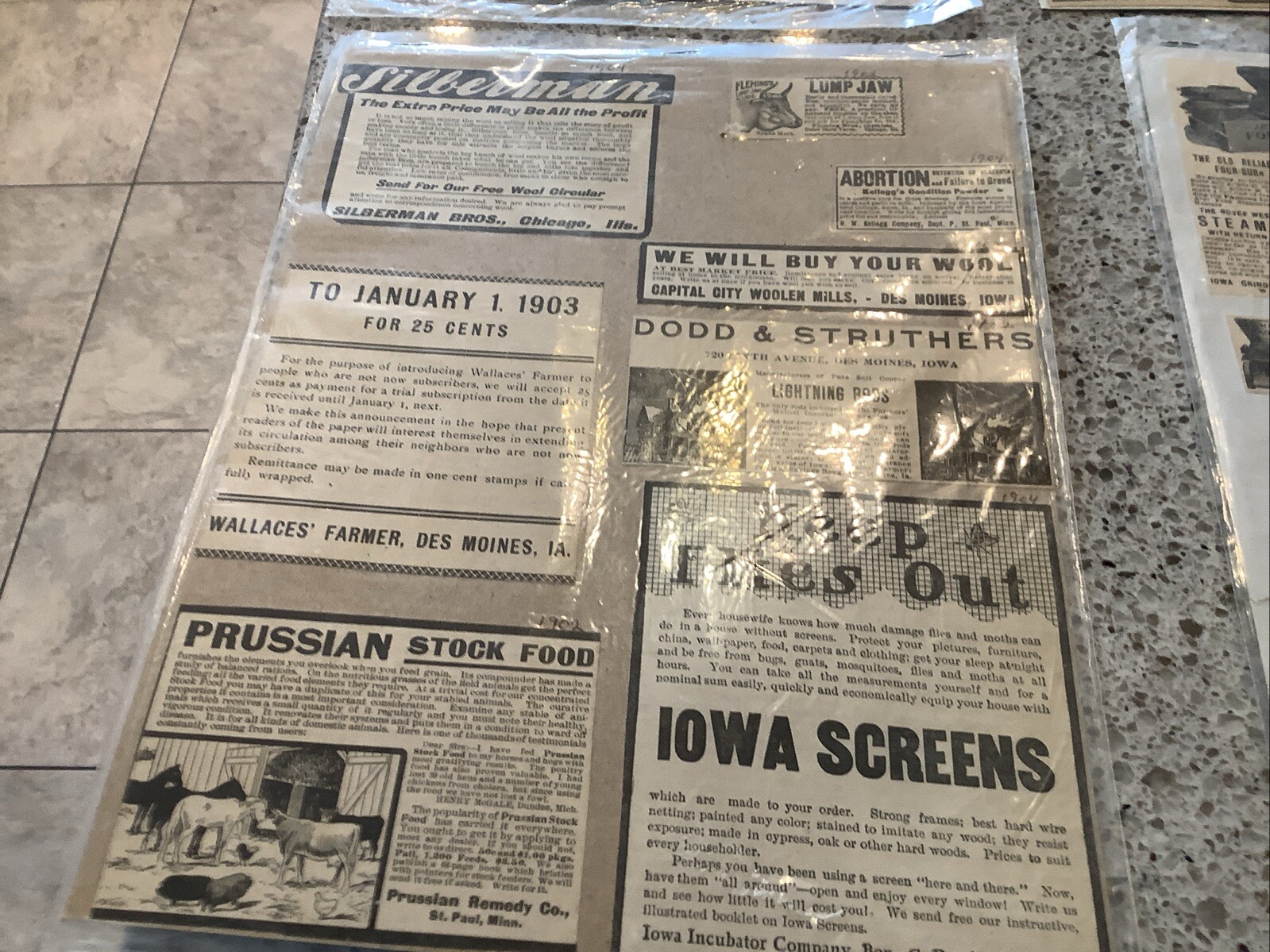 80+ B&W Print Magazine ads Farm Related 1900-10 Land Machinery Feed Gloves More