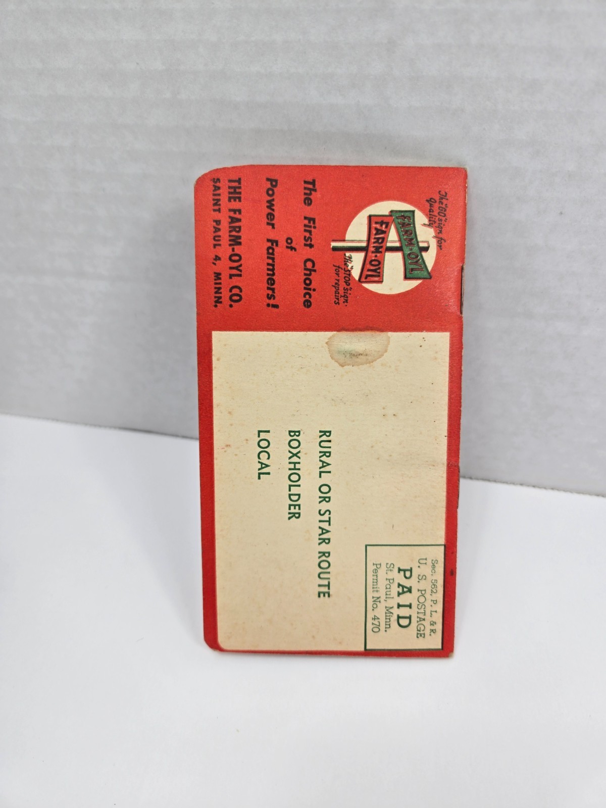 Vintage Farm-Oyl Farm Tractors Unused Notebook – Montevideo, Minn.