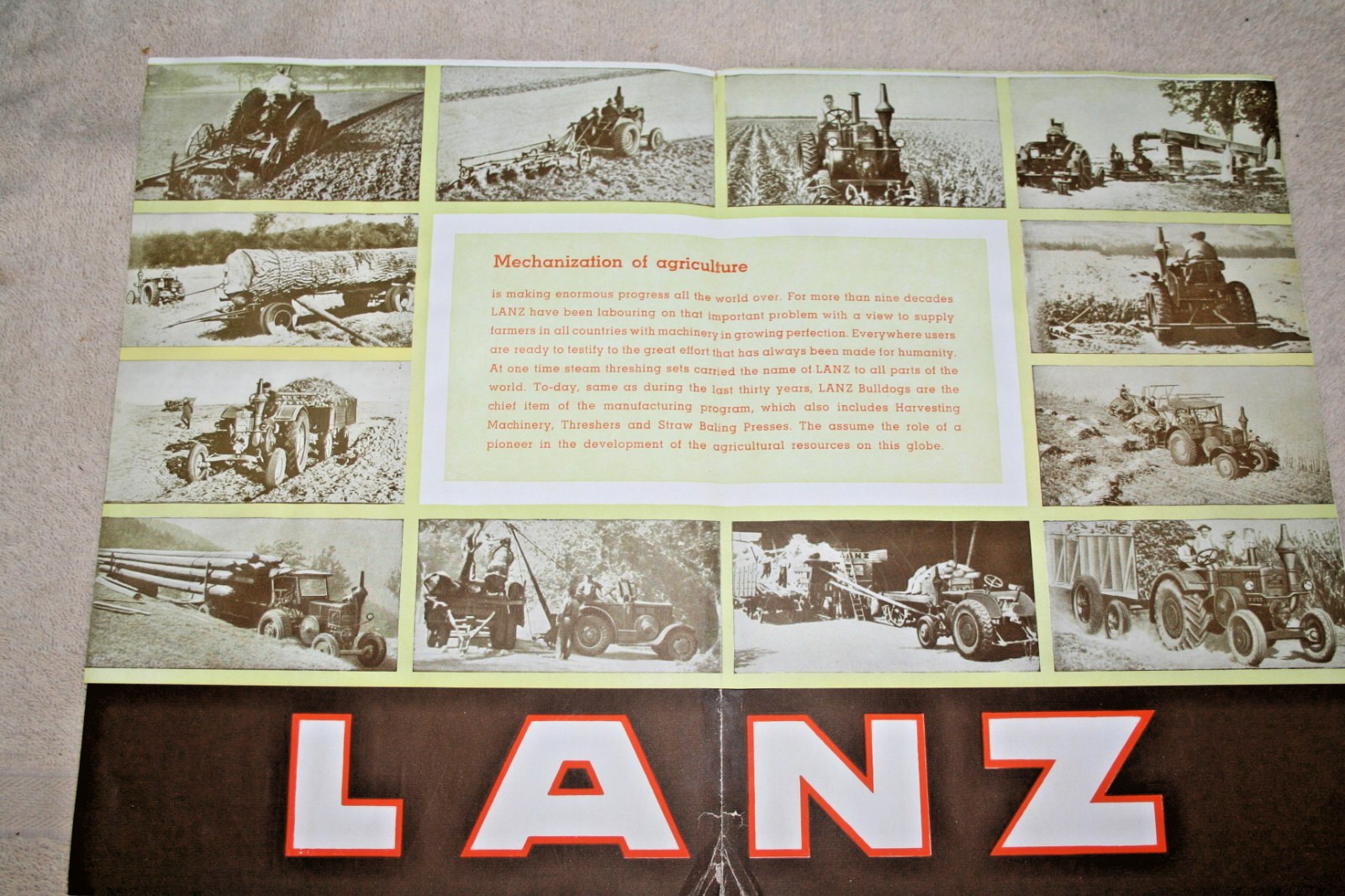LANZ OIL TRACTOR