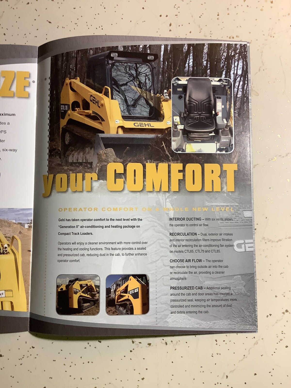 GEHL FULL LINE COMPACT TRACK LOADERS 12 PAGES 2009 Sales Brochure