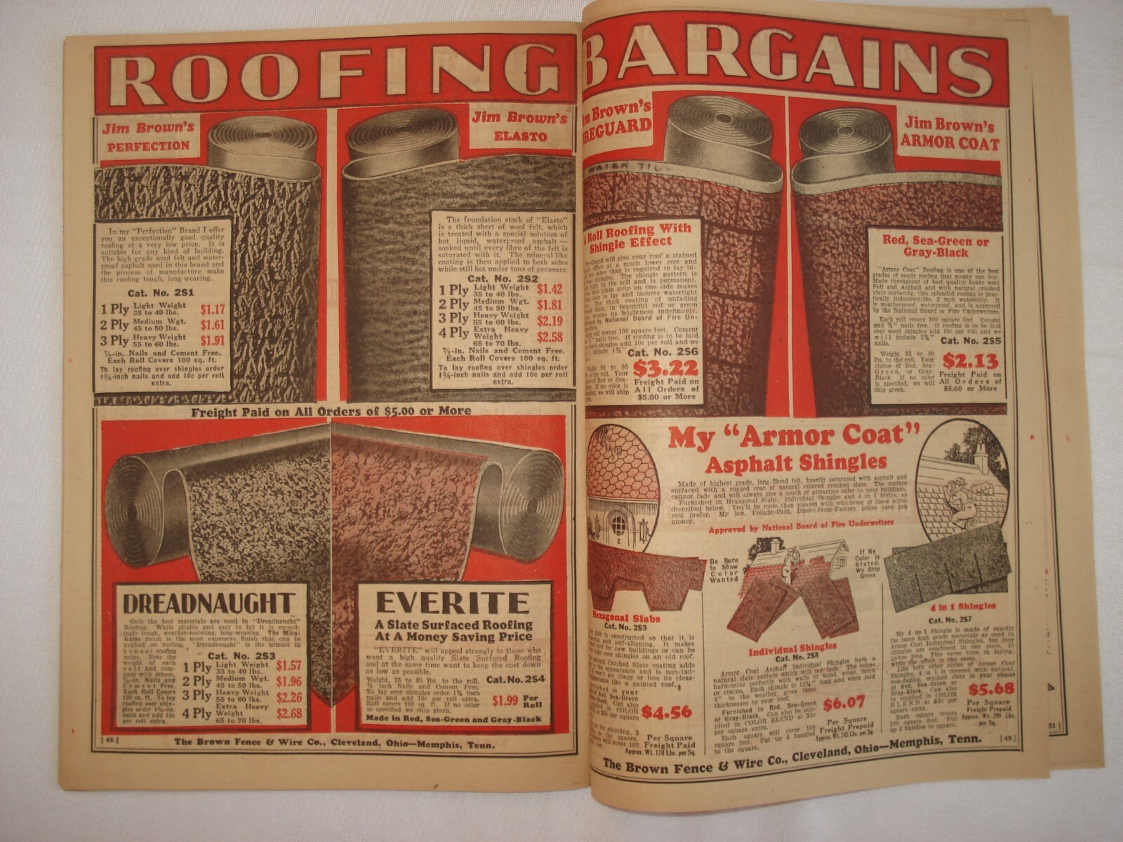 SPRING SUMMER 1931 CATALOG BROWN FENCE & WIRE BARGAINS TREASURE CHEST