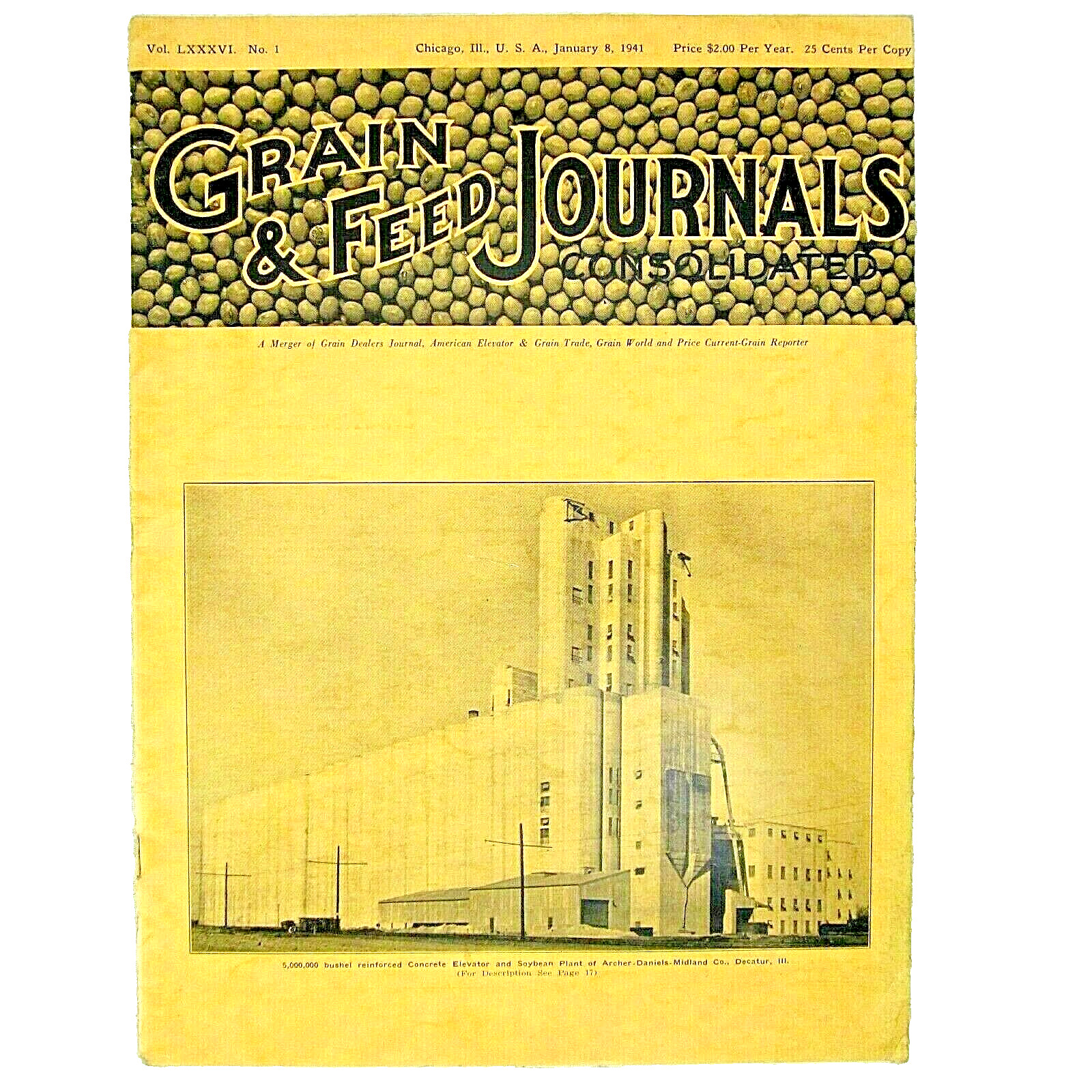Grain & Feed Farm Journals Magazine 1941 Farm Agriculture Nice Advertising