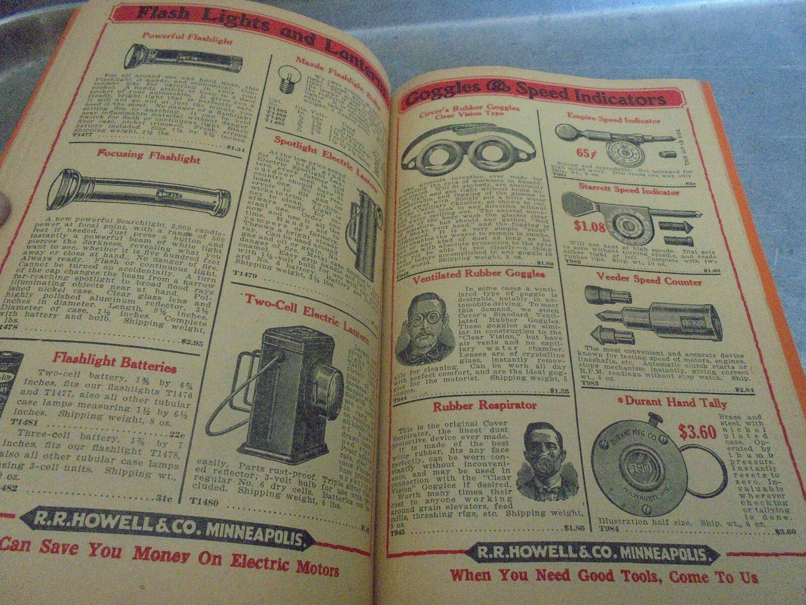 Vintage 1925 R. R. Howell & Co. Thresher Supplies and Specialties Catalog