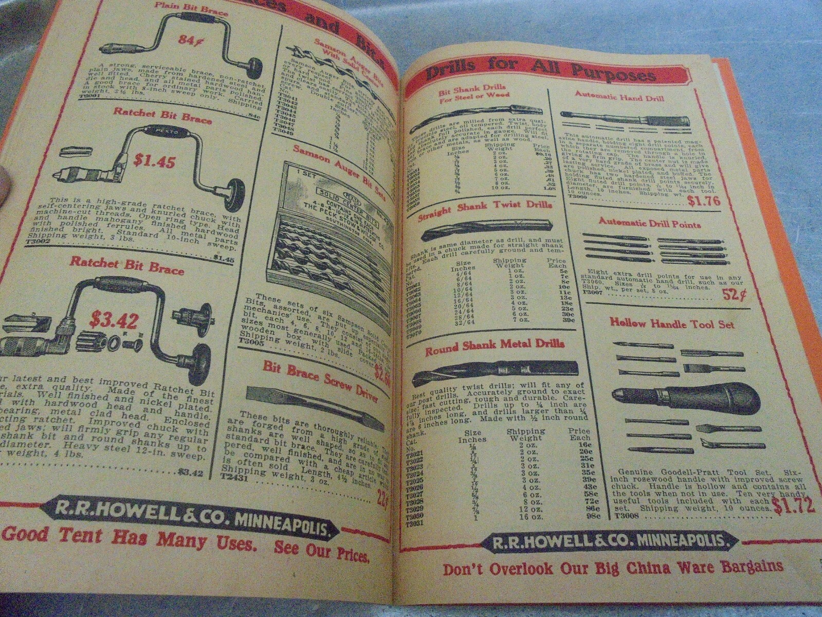 Vintage 1925 R. R. Howell & Co. Thresher Supplies and Specialties Catalog