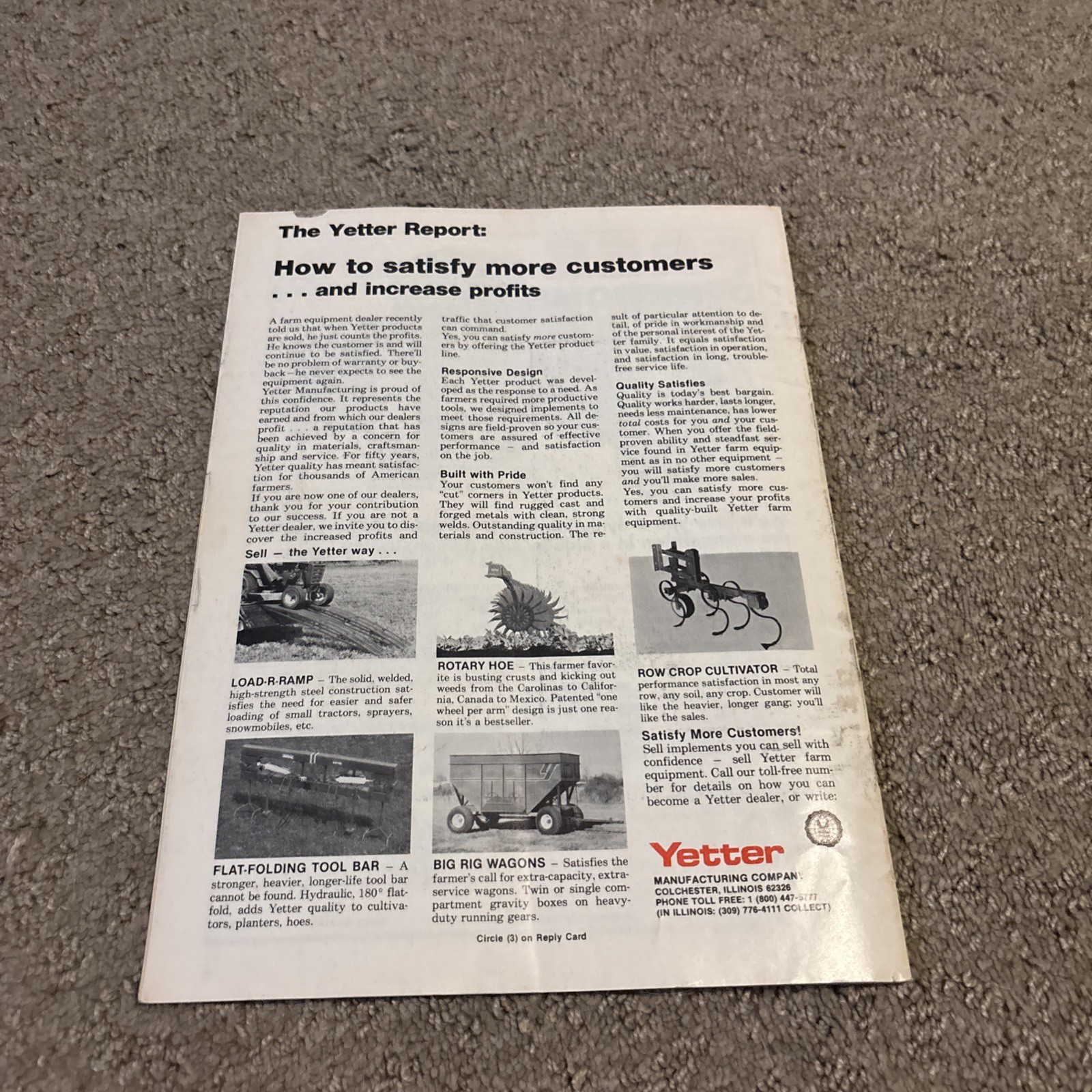 Implement & Tractor Magazine August 21, 1981 Farming Agriculture Vintage Ads J