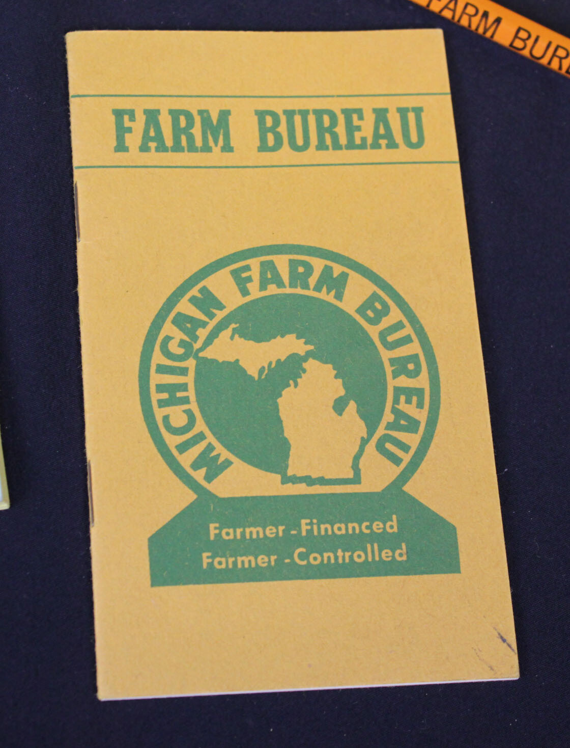 Vtg Farm Bureau Young People Midwest Camp Hat Song Book Tablet 1956 AFBF Pencil