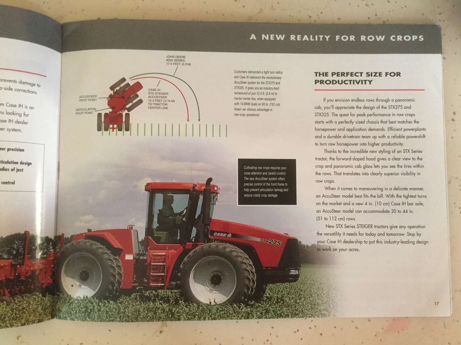 CASE IH STX SERIES STEIGER TRACTORS 275-450 HP 36 PAGES 2002 Sales Brochure