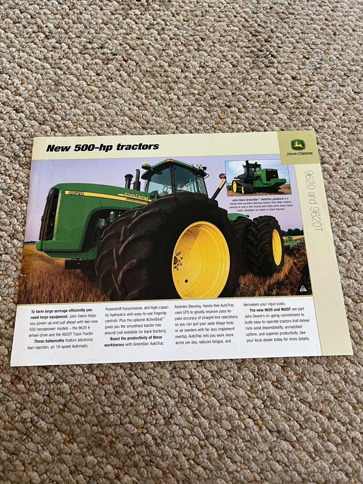 John Deere 9620 Tractor for 2004 Brochure FCCA