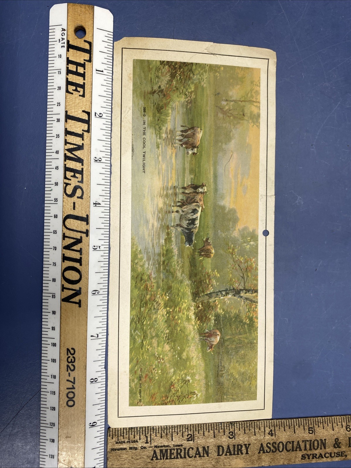 Antique 1914 Fordson tractor calendar cut out advertisement with lithograph