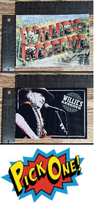 Willie&rsquo;s Reserve Cannabis Merchandise – *POSTCARDS*