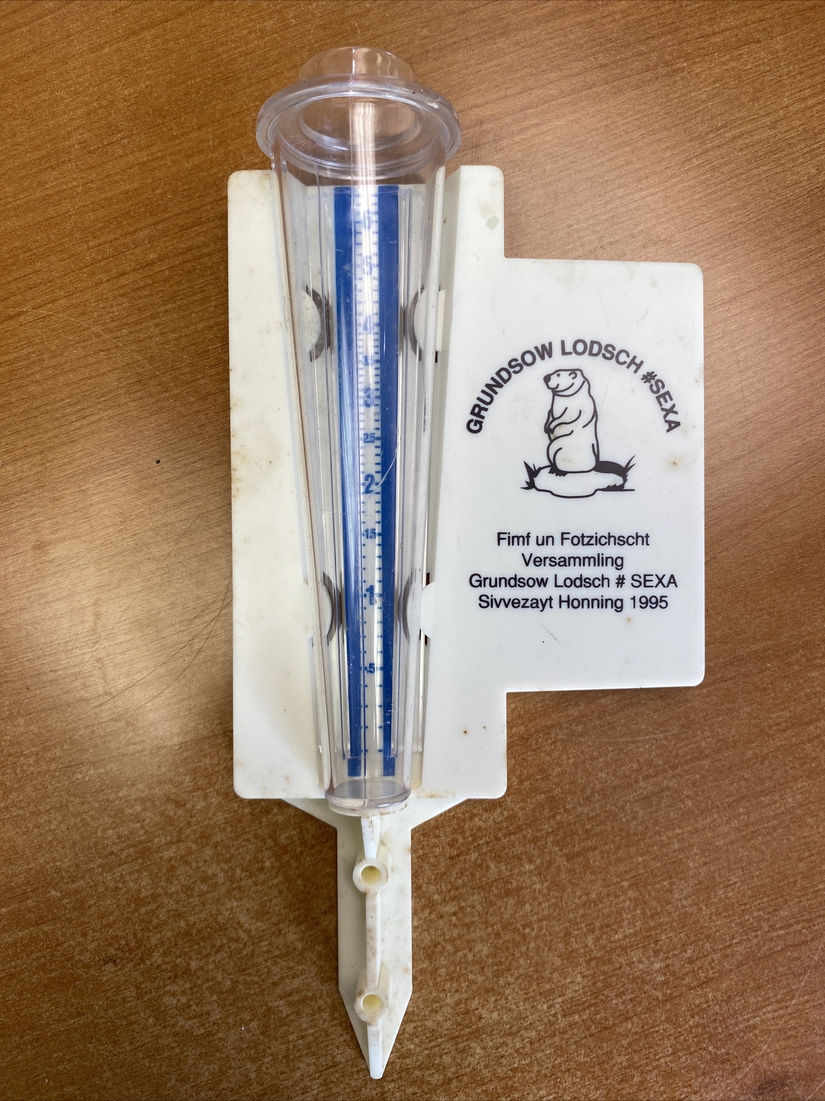 Vintage Grundsow Lodsch #SEXA Rain Gauge Recorder RARE… Sivvezayt Honning 1995.