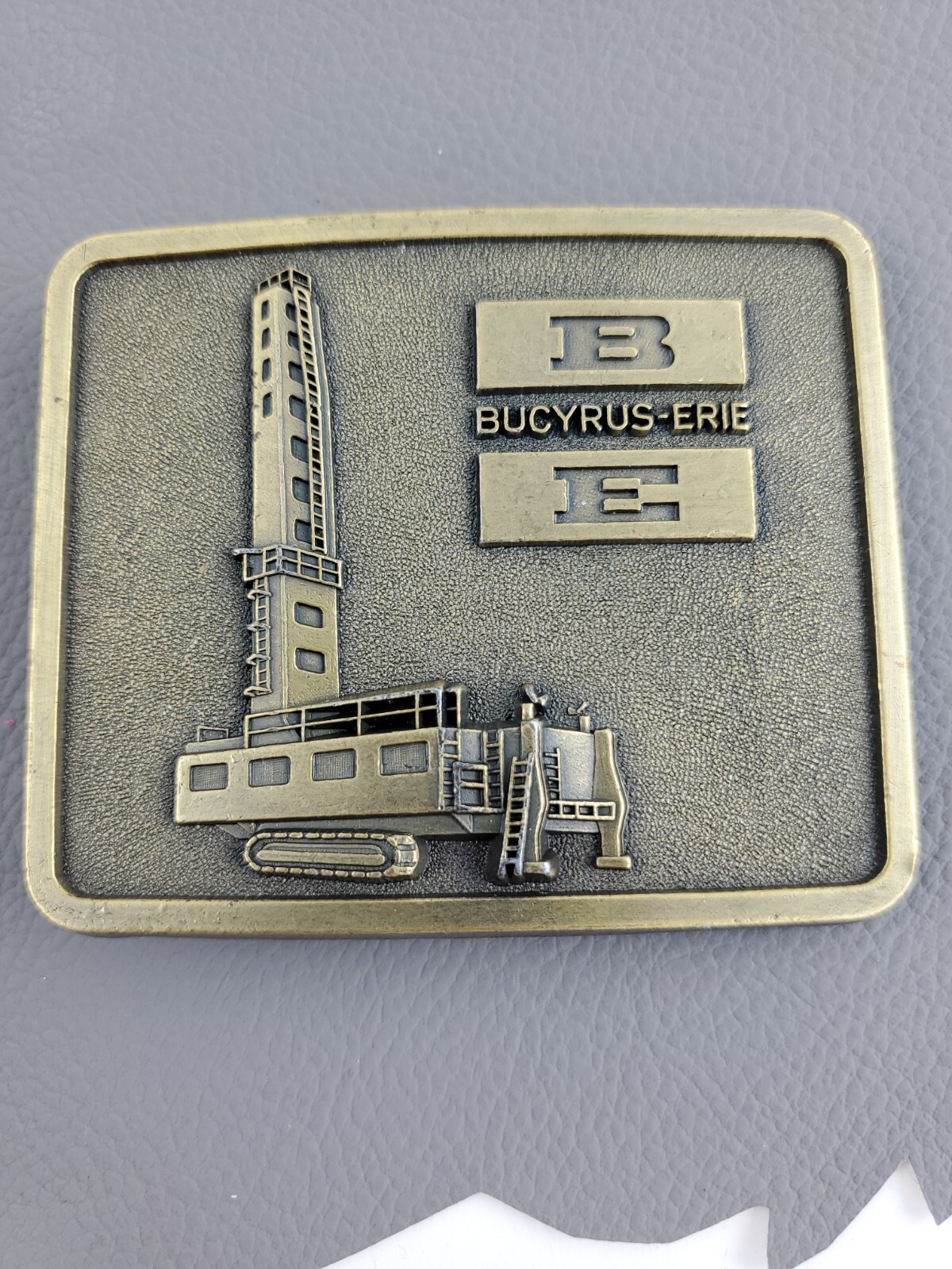 Bucyrus Erie Heavy Construction Equipment western belt buckle