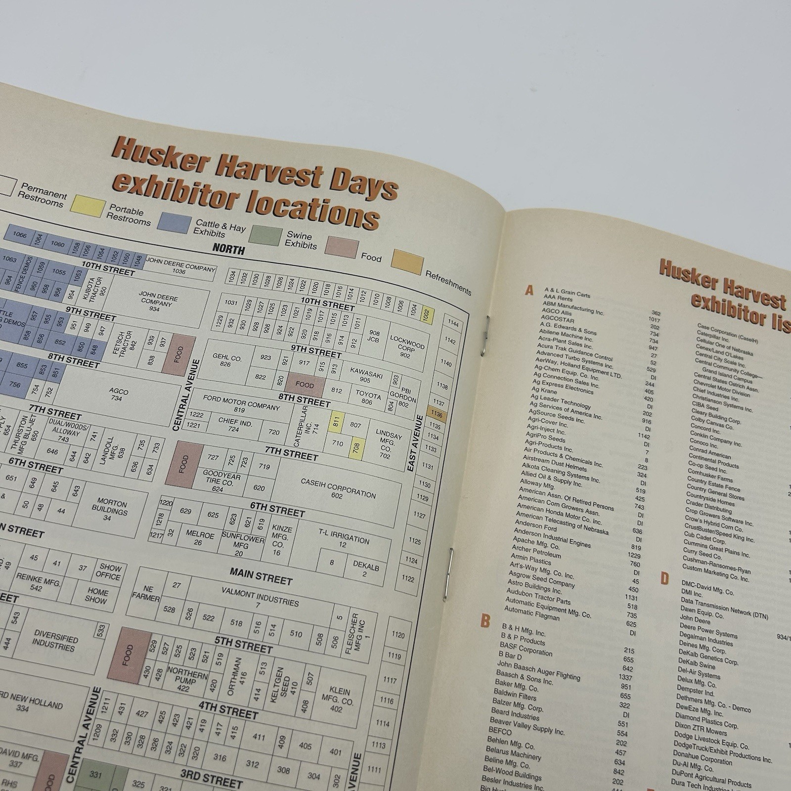 1995 Official Program Brochure for Husker Harvest Days Nebraska Farm Show