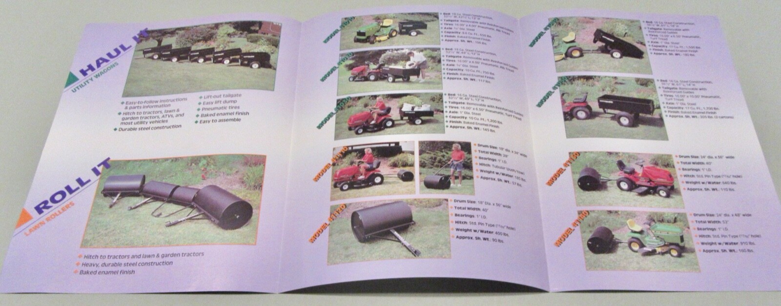 Whalen (Yetter) Lawn &Turf Sales Brochures With Prices (Lot of 6) 1994 – 1996