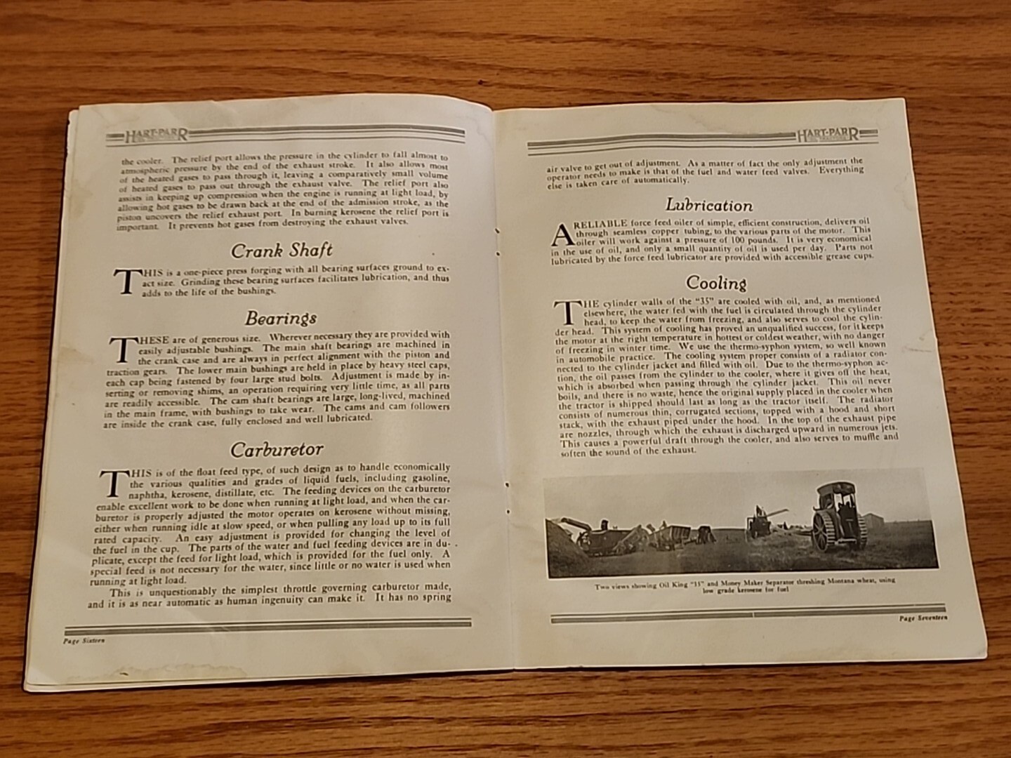 1910&rsquo;s Hart Parr Oilking 35 Prairie Tractor Sales Brochure Catalog Original