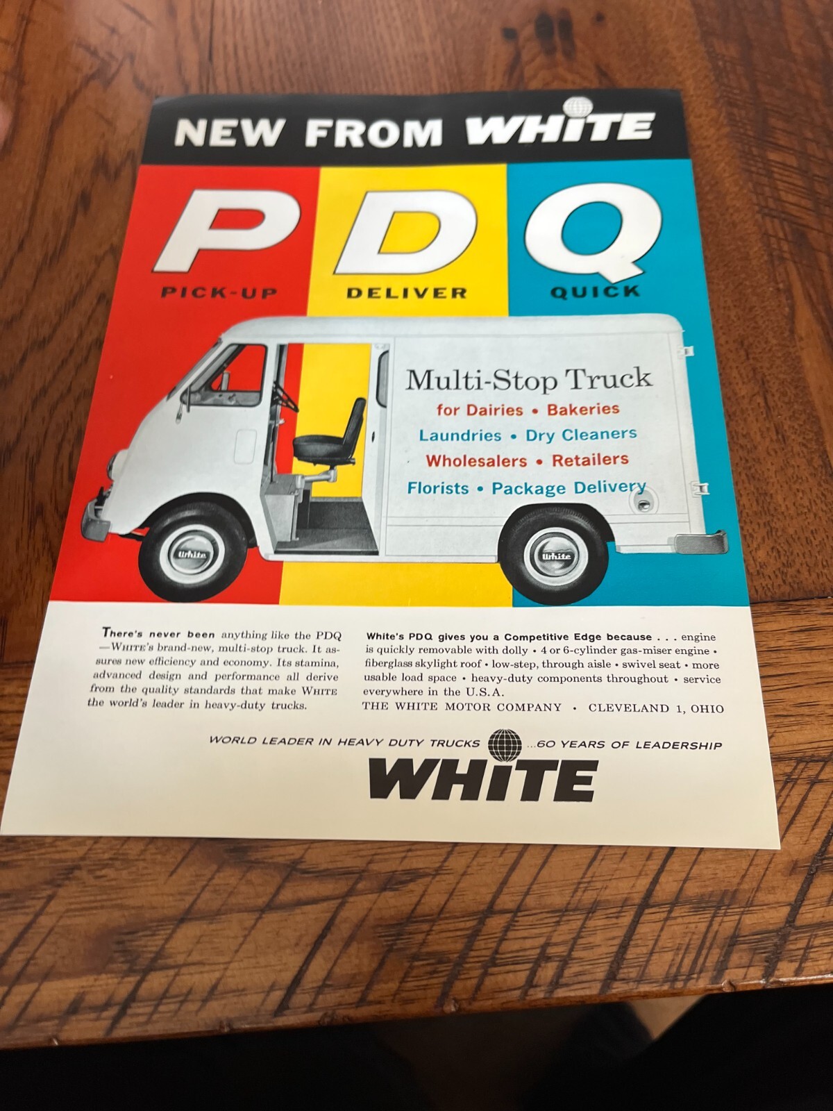 White PDQ Multi Stop Truck Brochure SMPA