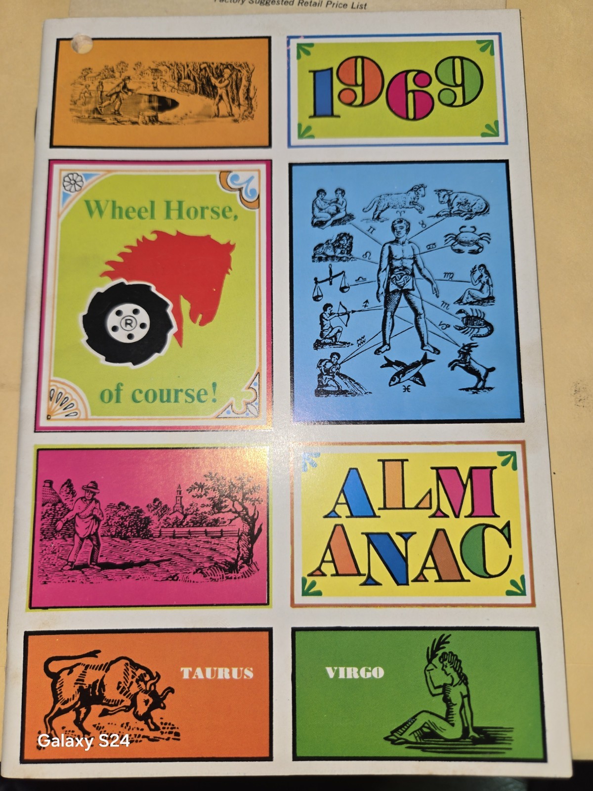 1969 WHEEL HORSE POWER FACTORY SUGGESTED PRICE LISTS AND ALMANAC RARE