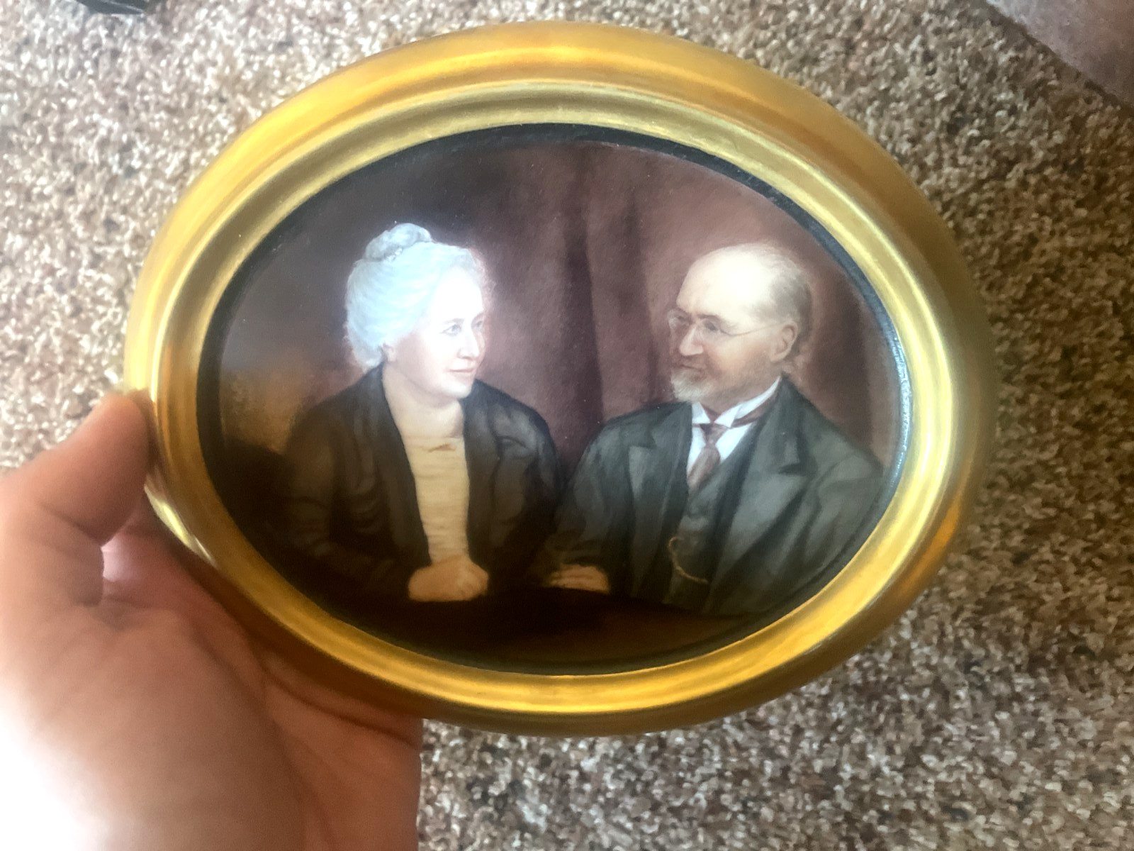 Portrait Painting of German Couple Renaissance to 19th Century Loved Ones