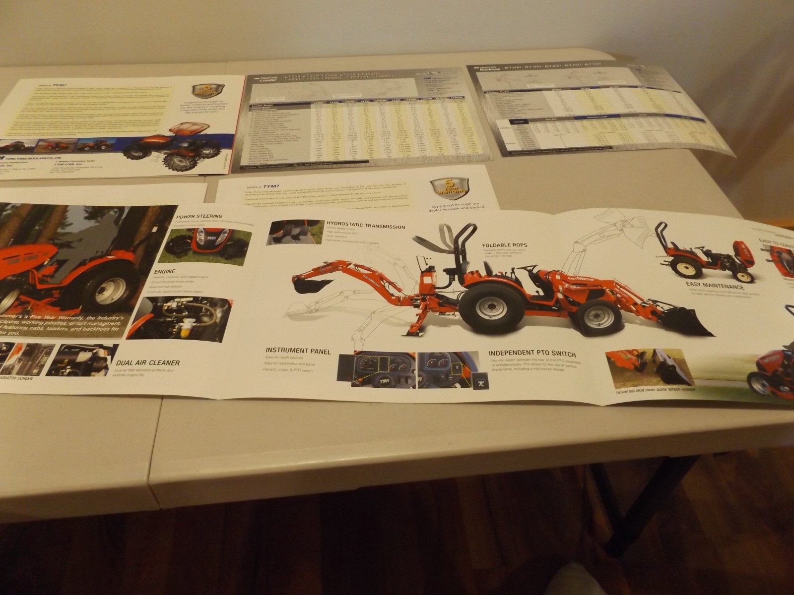 6-pc. TYM SERIES TRACTORS 23 to 100 HP, 2009-2013