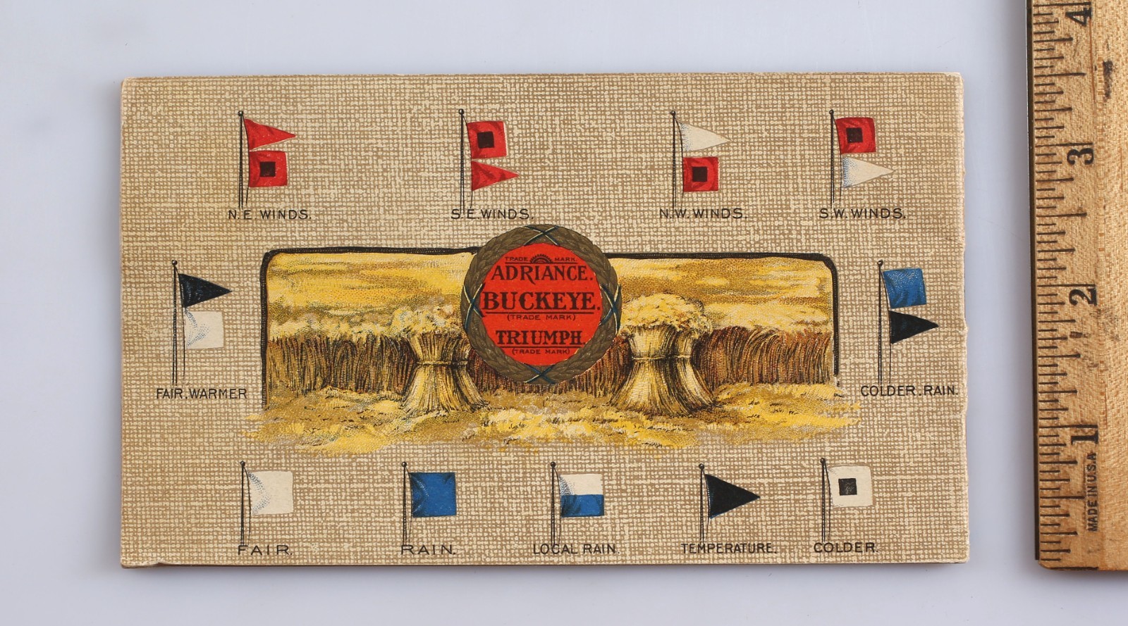 Rare Vintage Andriance Buckeye Mowers Catalog & Weather Indications Guide 1900s
