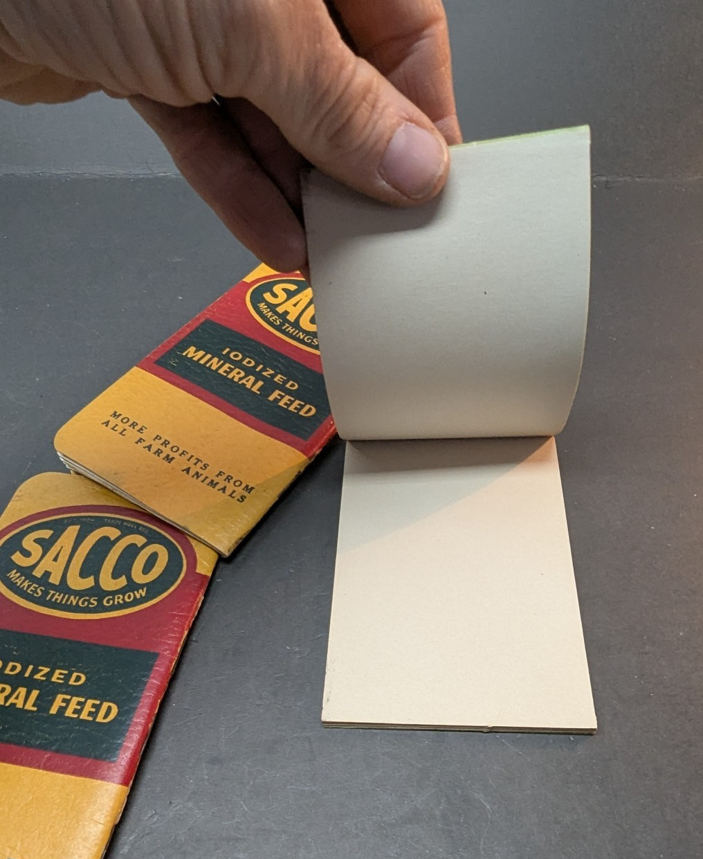 LOT OF 3 Sacco Fertilizers Pocket Memo Pad Book Columbus Indianapolis Saginaw