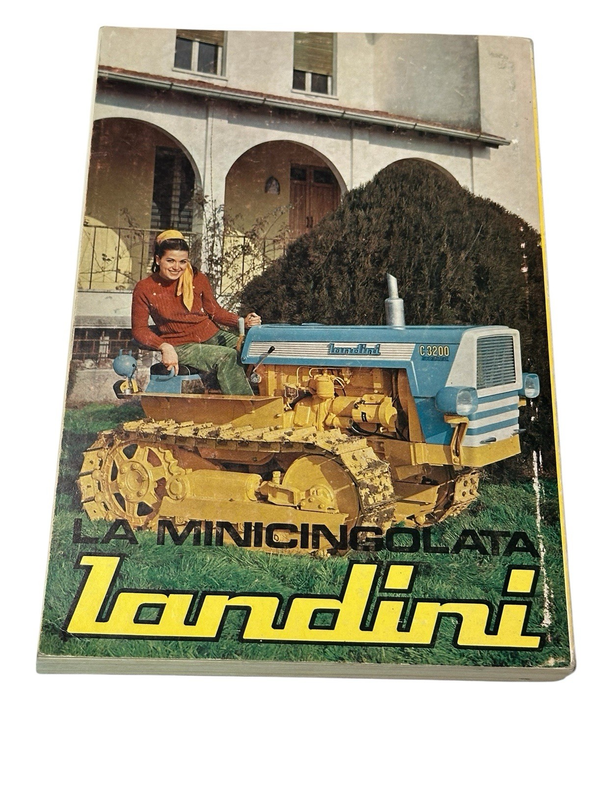 Landini C3200 Crawler Tractor Minicingolata VTG Italian Sales Brochure Poster!