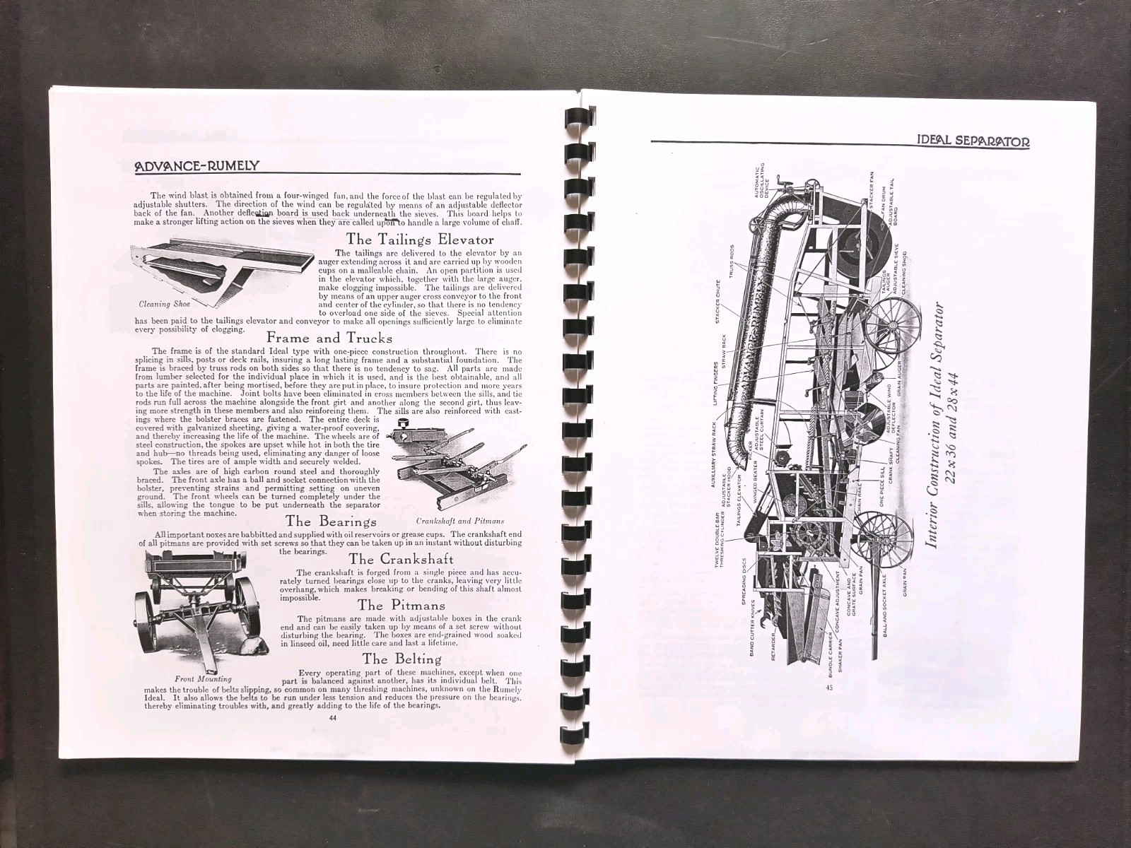 Rumley Oil Pull Tractor Dealer Brochure Owners Manual Print Advertising Reprint