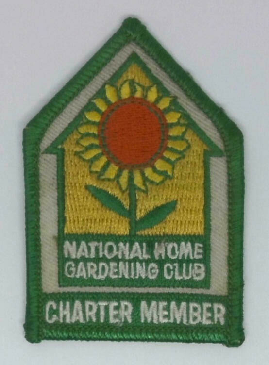 National Home Gardening Club Charter Member Embroidered Sunflower Patch
