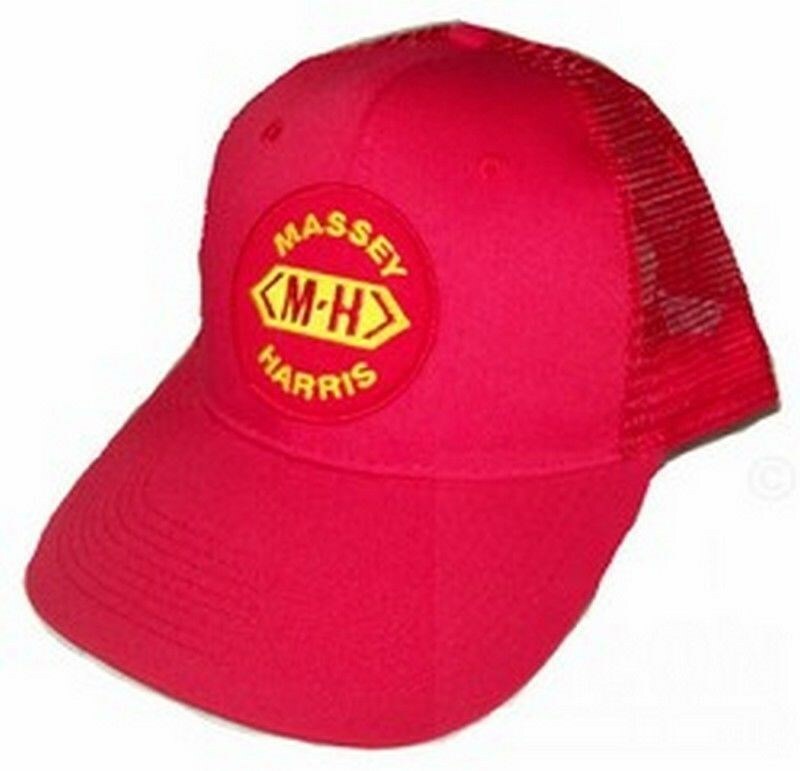 Massey Harris Tractor Red Mesh Hat 6 Panel Cap Gift MH