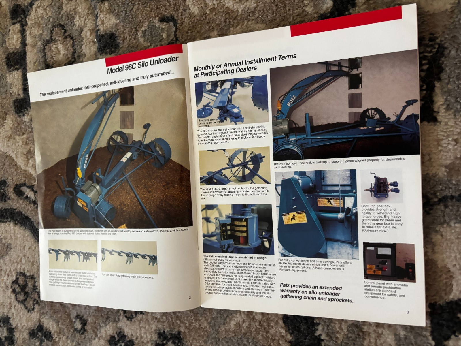 Patz Feed Handling Systems For 1994 Brochure DCPA26