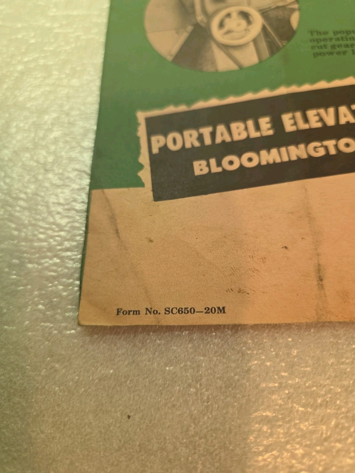 1950’s Little Giant Potable Elevators Sales Brochure Mailer-Bloomington Illinois