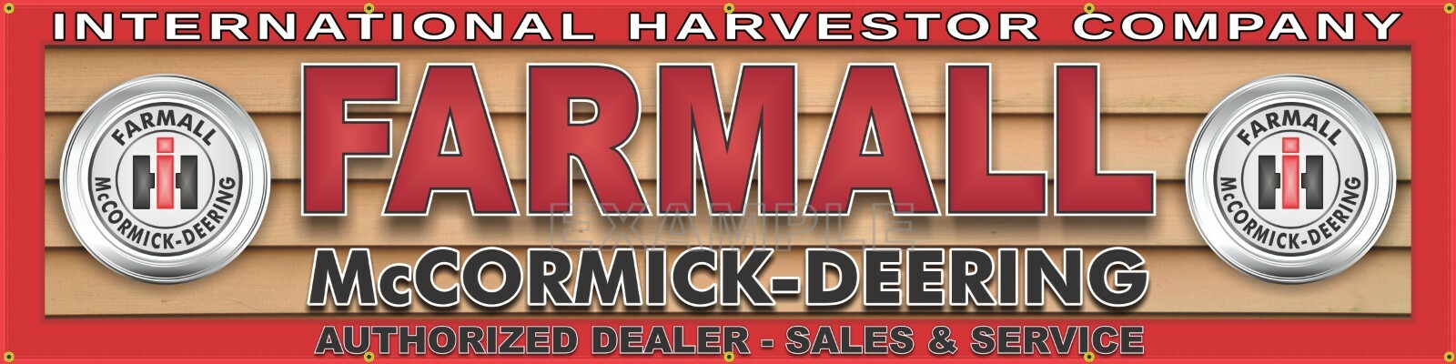McCORMICK DEERING FARMALL TRACTOR DEALER LETTER SIGN REMAKE BANNER ART XXL SIZES