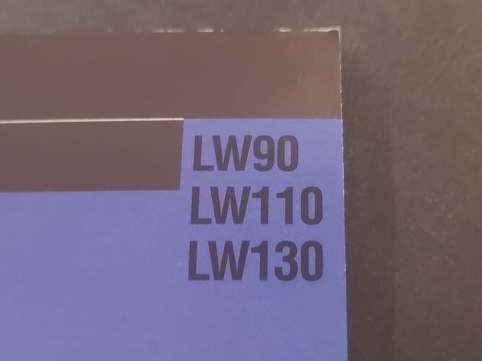 1999 NEW HOLLAND Wheel Loaders LW90 LW110 LW130 Dealer Brochure