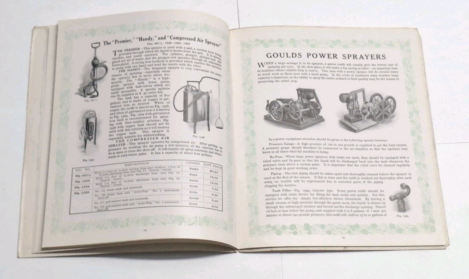 Goulds Manufacturing Catalog How To Spray When & Which To Seneca Falls NY 1911