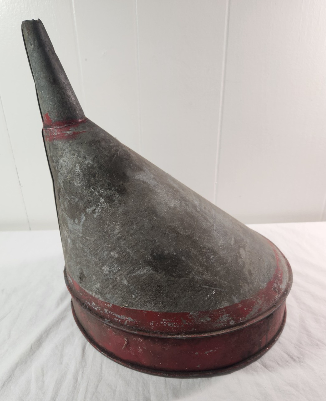 Delphos Funnel Vintage Galvanized Large Metal 14&Prime; Tall 12 1/2&Prime; dia Farm U.S.A.