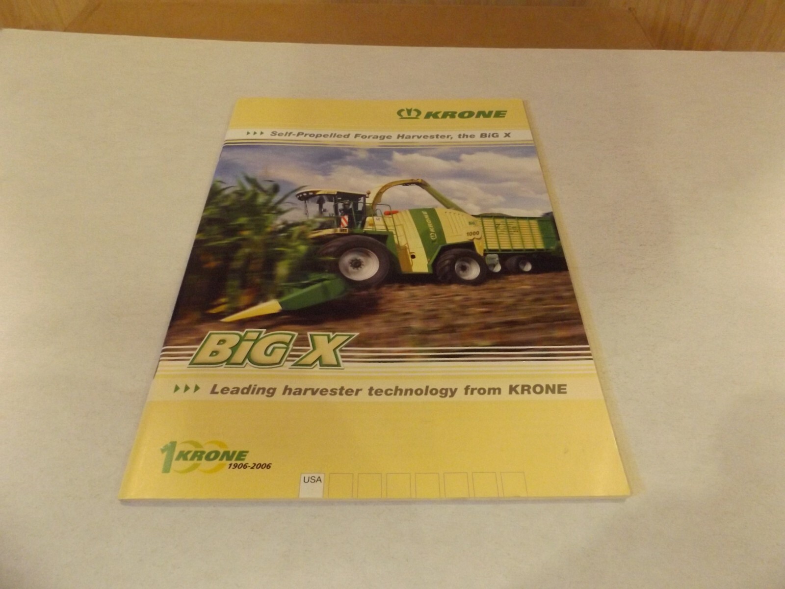 KRONE SELF-PROPELLED BIG-X FORAGE HARVESTER. LITERATURE # BIG X (USA) 02/06