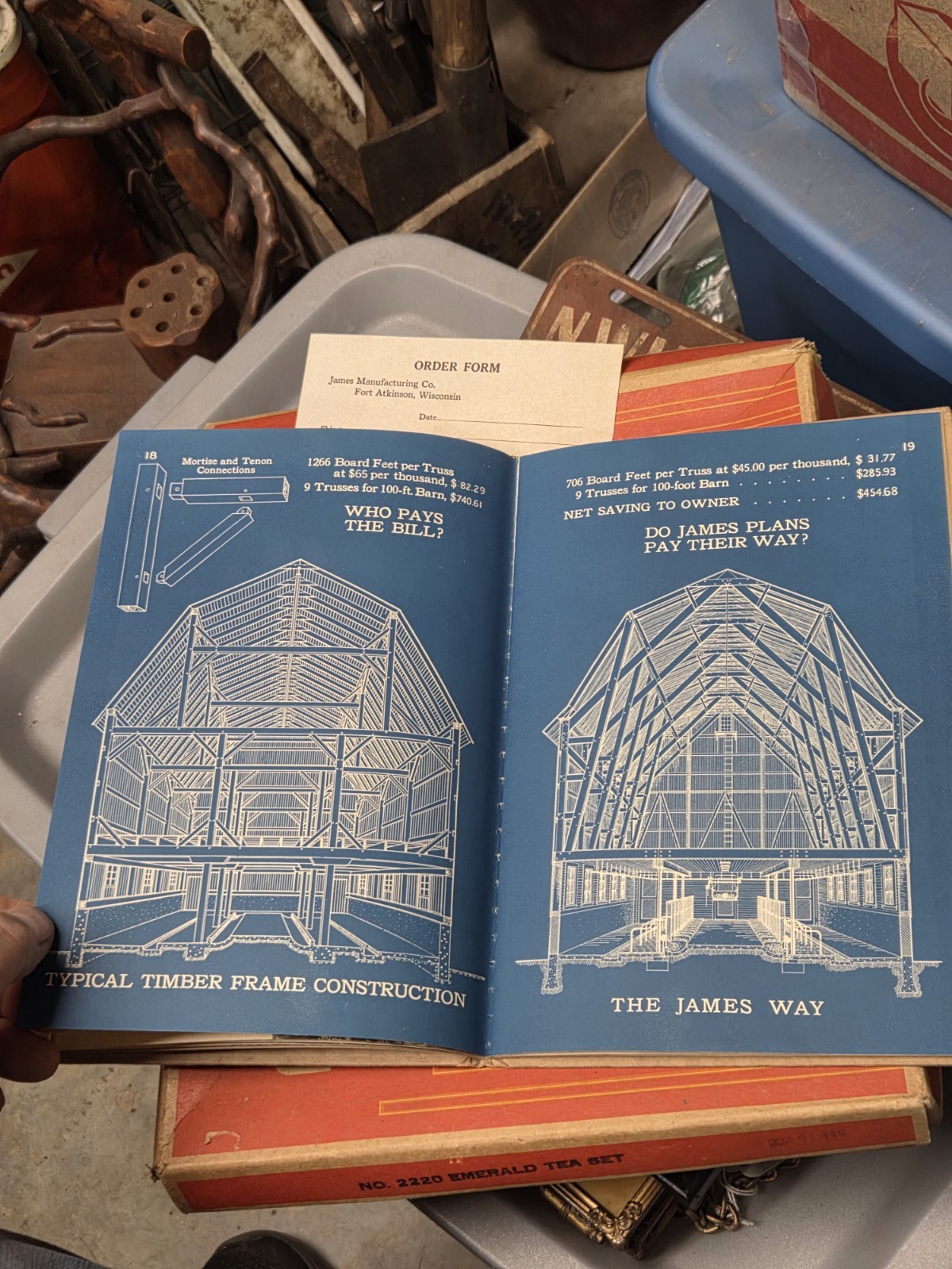 1922 Original Jamesway BETTER BARNS Cattle Livestock Dairy Building Book