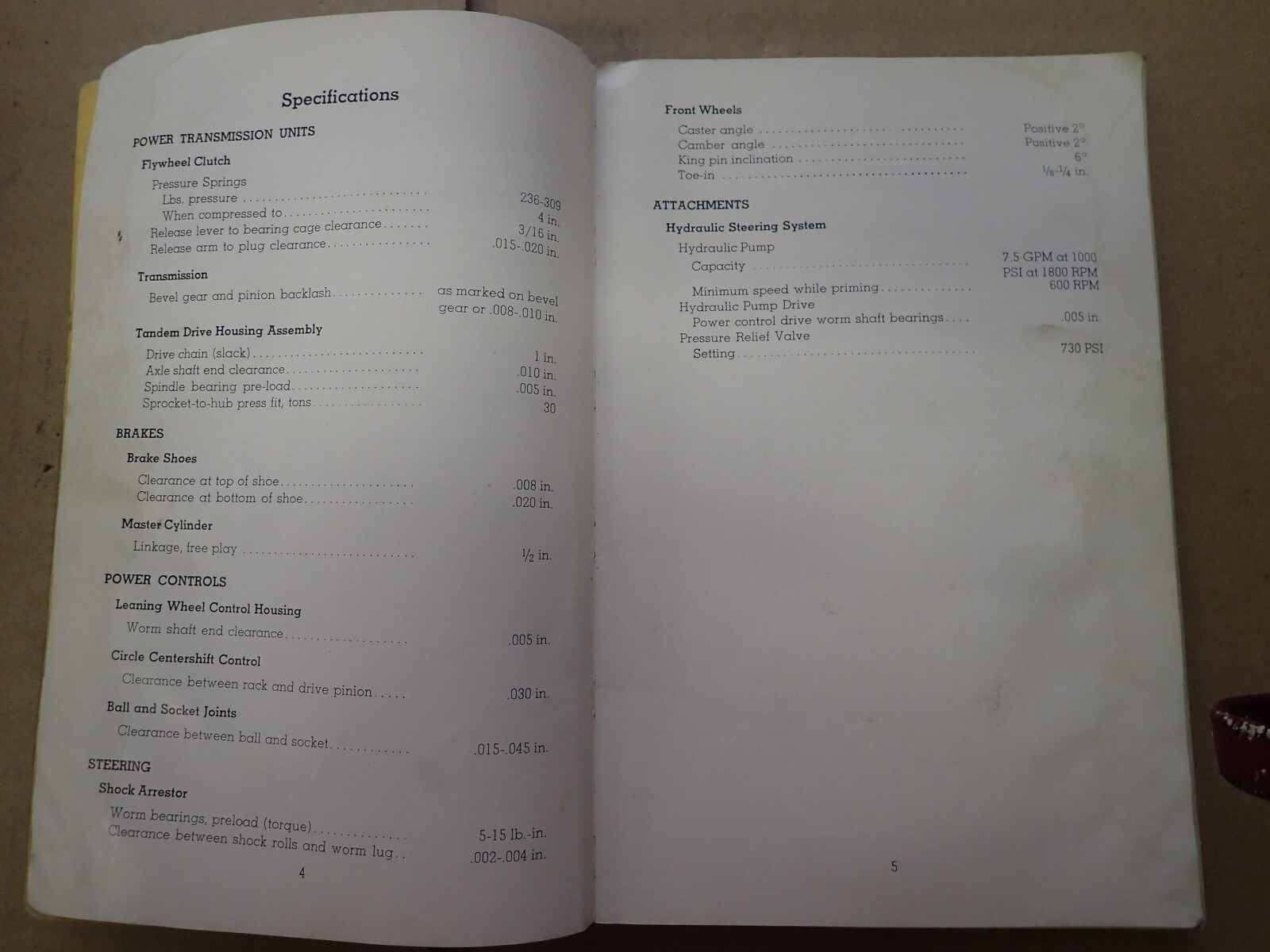 Original 1955 Caterpillar 12 Serviceman&rsquo;s Reference Book Maintenence Manual