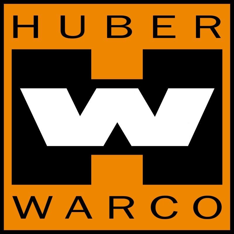Huber WARCO Construction Equipment NEW Steel Sign: 24&Prime; Dia. Square USA Made