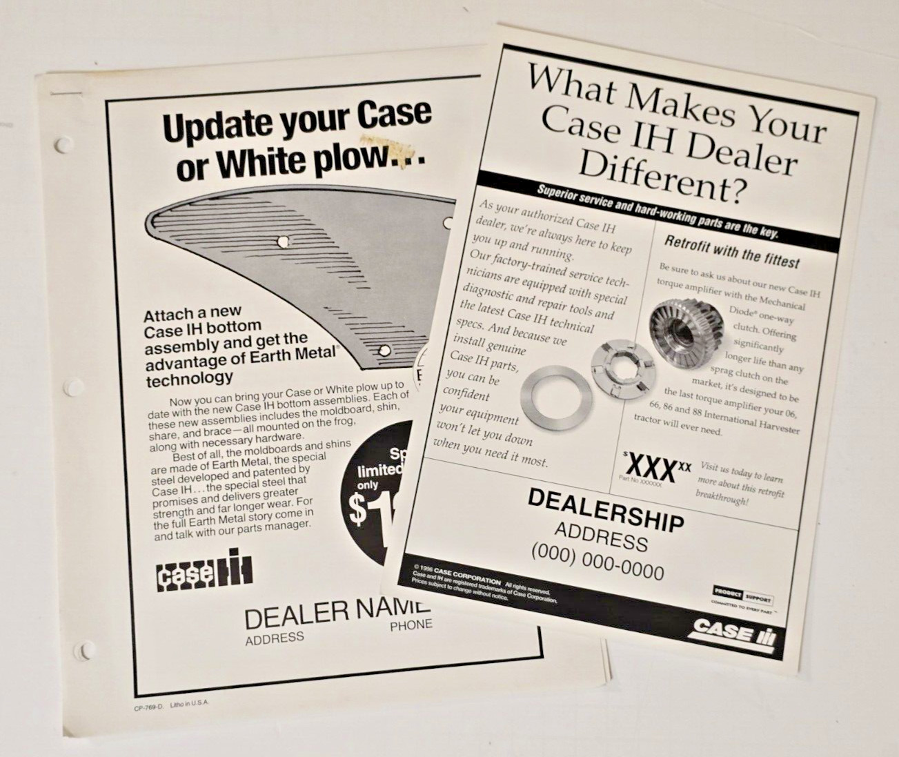 1990s Dealership Advertising Scripts & Promos Case IH International Harvester