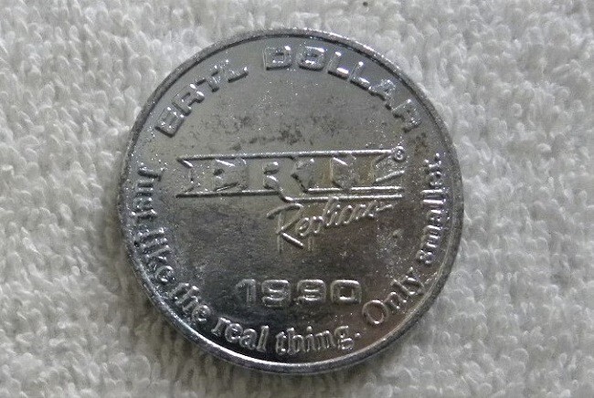 1990 Ertl Tractor Farm Dollar Token, Medal