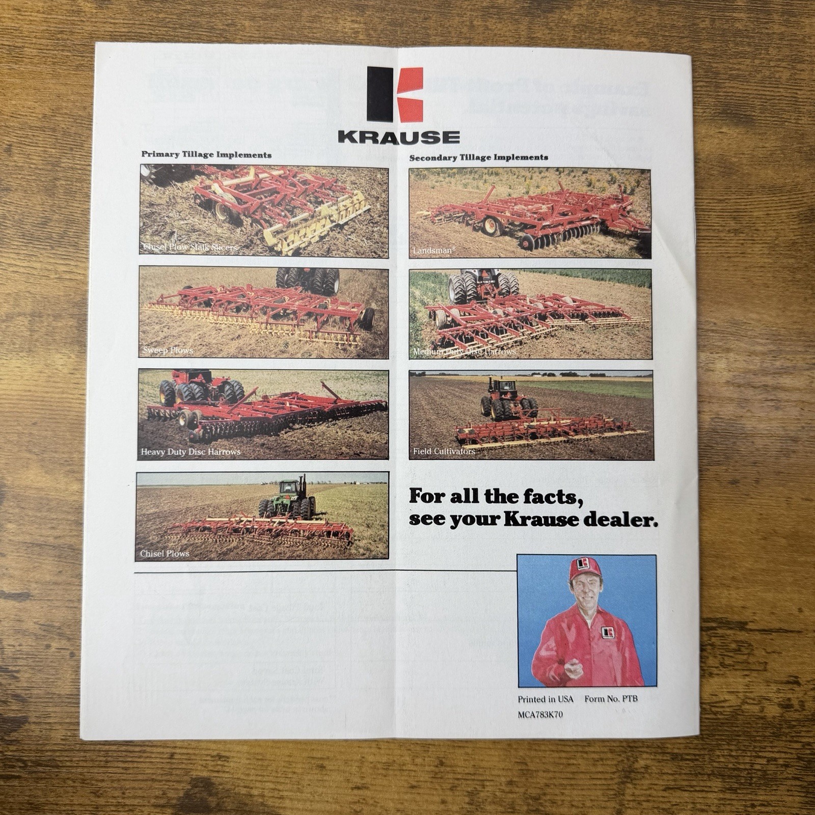 1970 Krause Profit-Till Systems Farm Booklet Tillage Conservation Catalog VTG