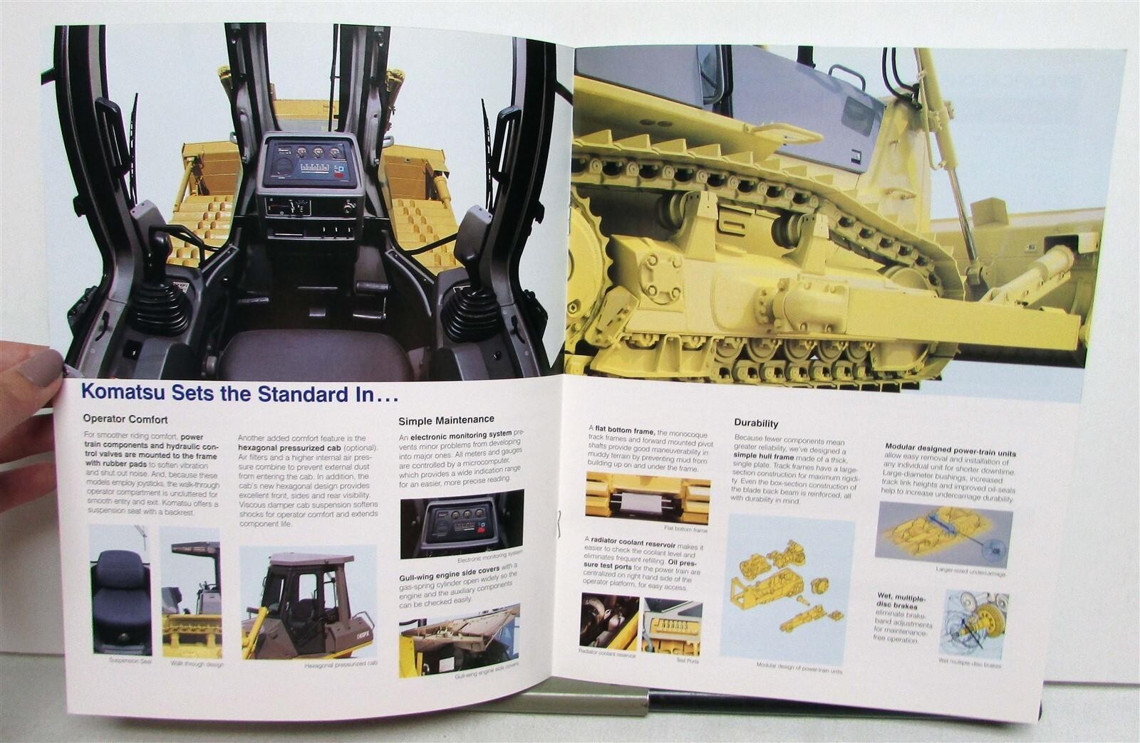 1995 Komatsu D65EX-12/D65PX-12 Advance Bulldozer Specs Construction Brochure
