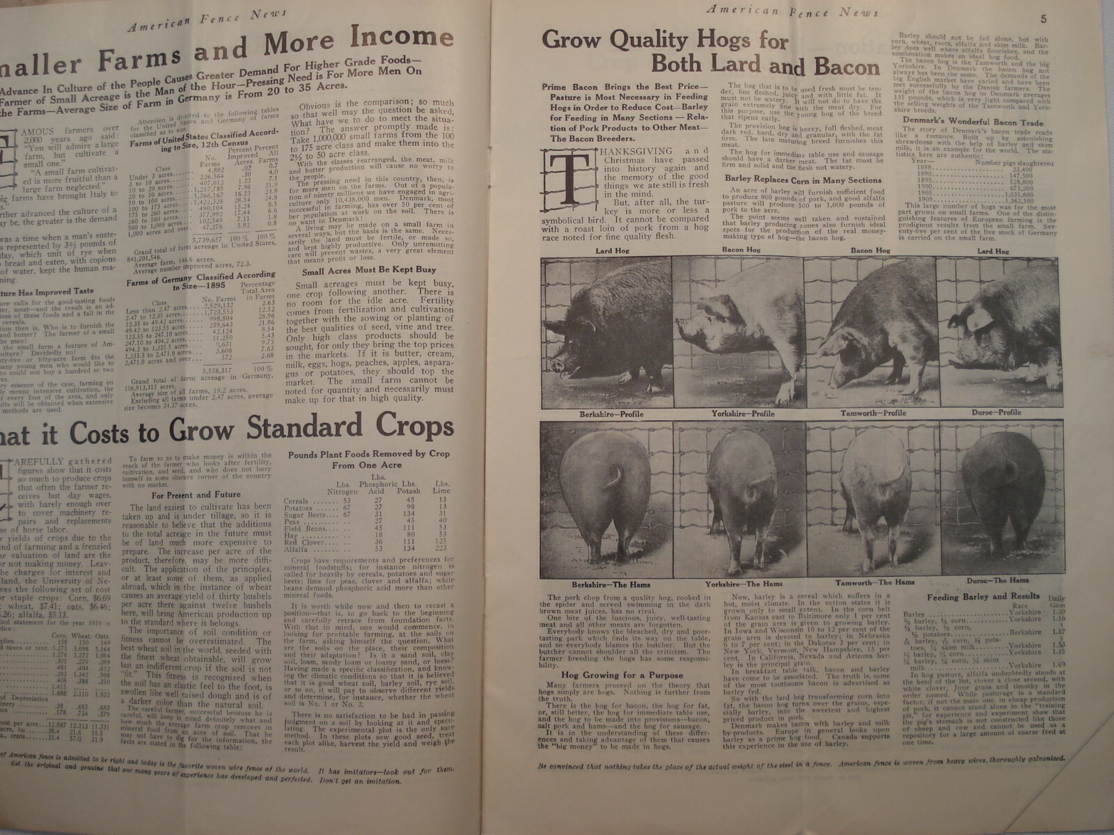 AMERICAN FENCE NEWS JANUARY 1918 MAGAZINE FARM LIVESTOCK