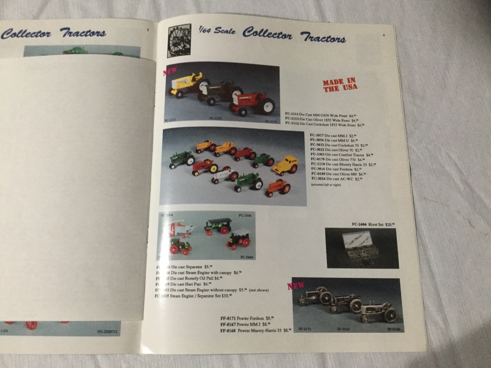Joseph L. Ertl Scale Models 8 Pages 1992 Sales Brochure