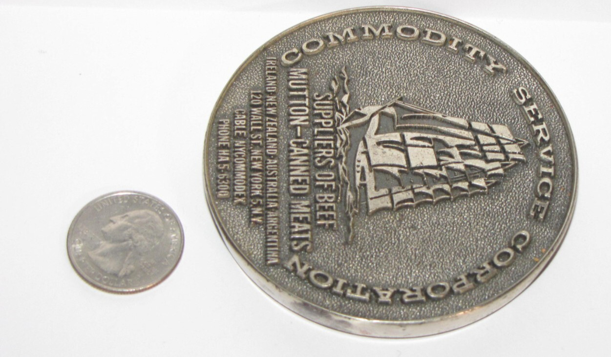 Commodity Service Corporation~Suppliers of Beef-Mutton-Cannned Meats Paperweight