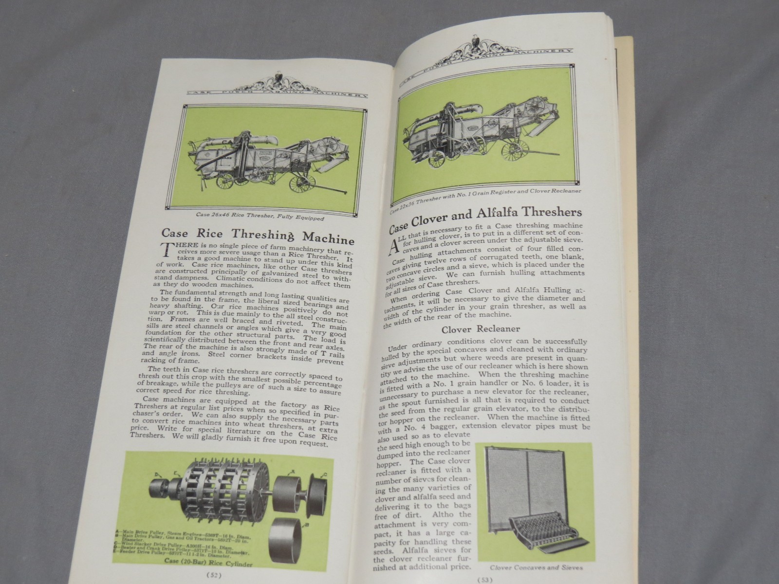 Vintage 1920&rsquo;s JI CASE Power Farming Machinery Tractor Full Line Catalog NICE!